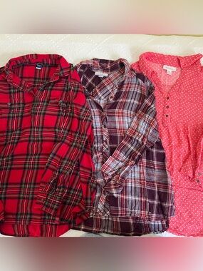 Bundle of maternity / nursing shirts, assorted brands
